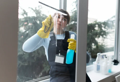 Nettoyage de vitres intérieures et extérieures à la Môle